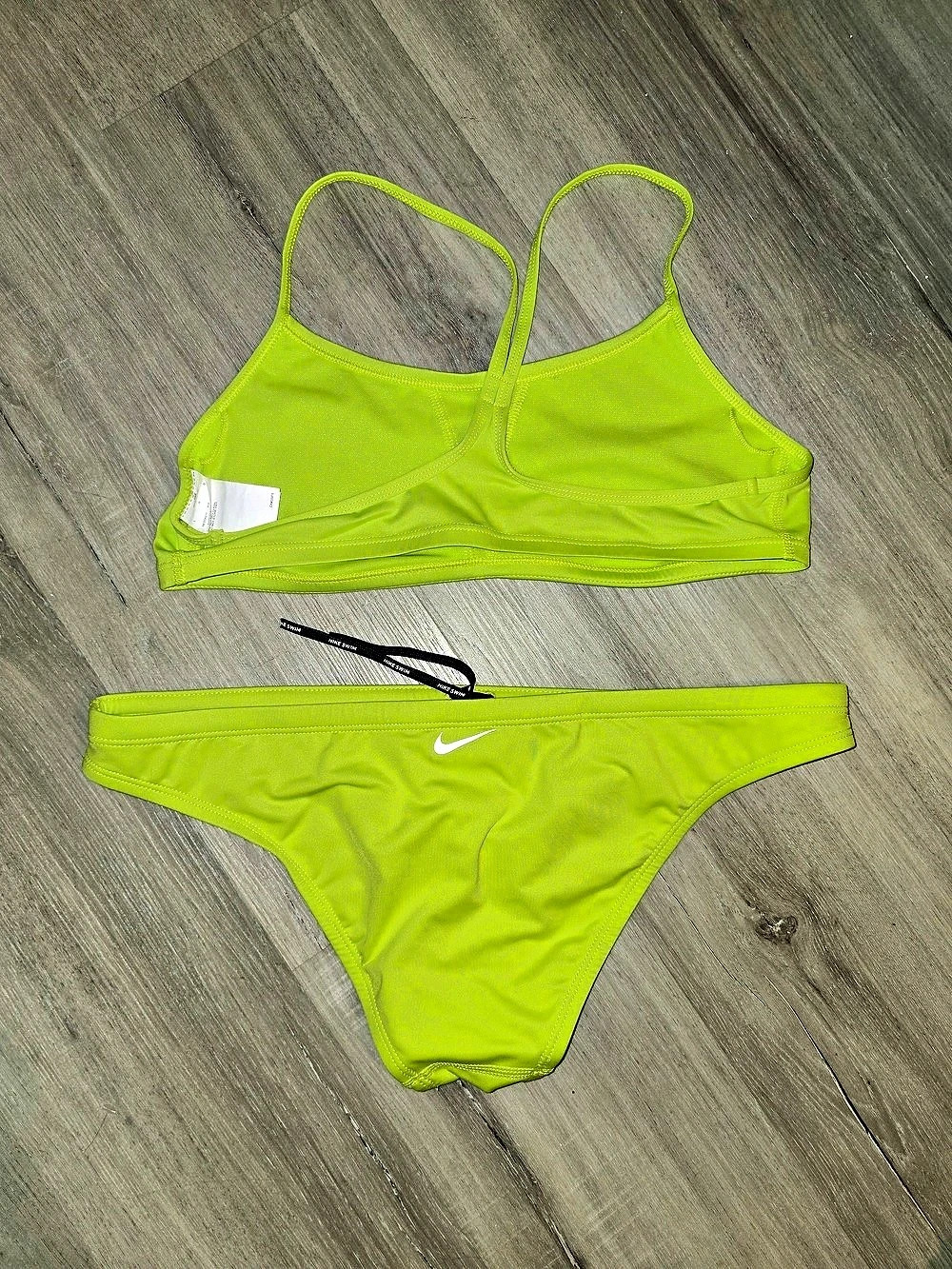 Nike Essential Racerback Bikini Set Green - Picture 2 of 2